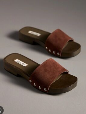NWT Bibi Lou Wooden Slides Sandals